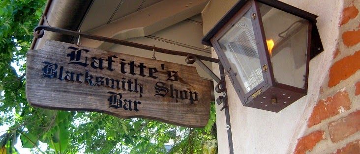 Lafitte's Blacksmith Shop cocktail at the bar