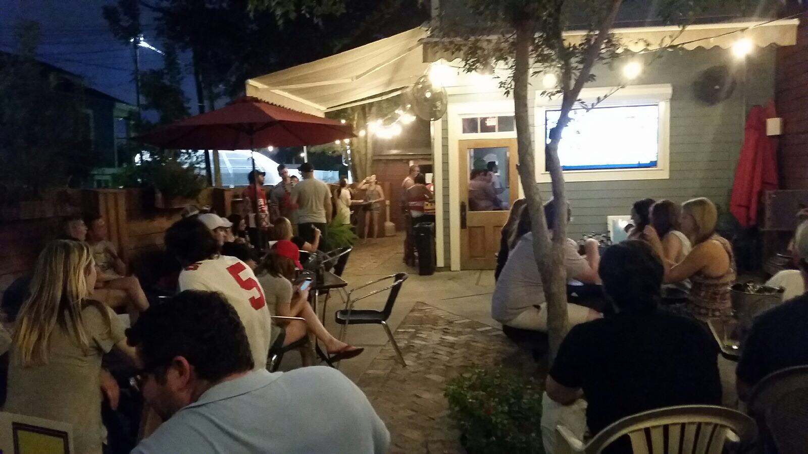 Bar and patio at Mid City Yacht Club in Mid-City New Orleans