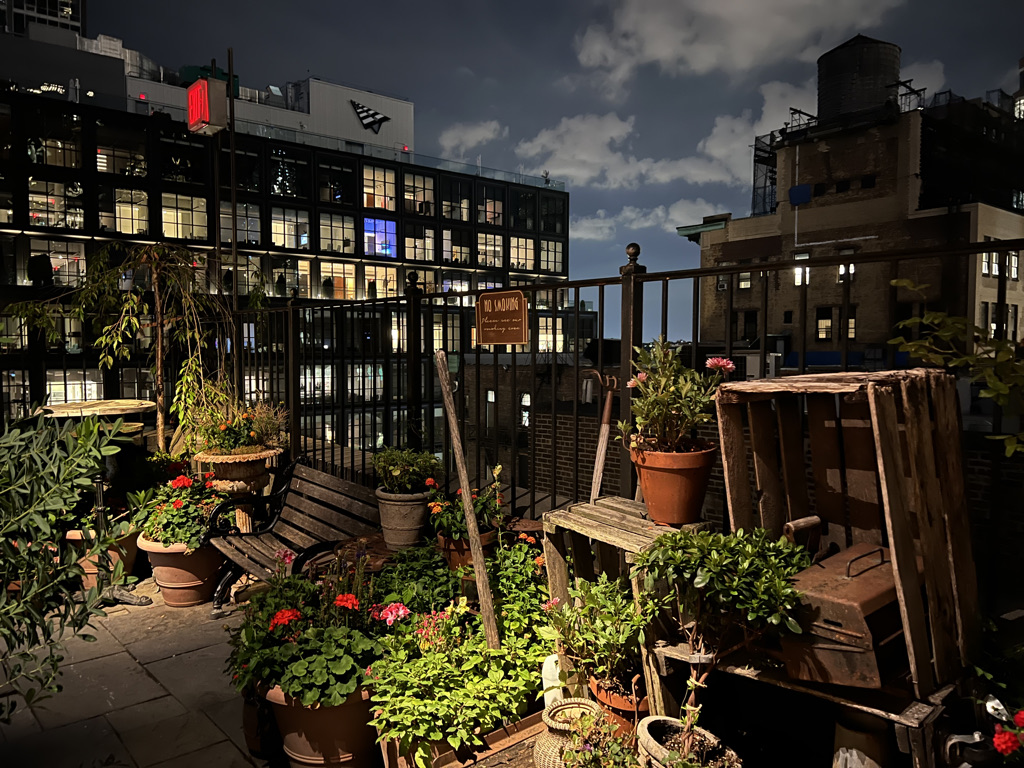 Gallow Green New York rooftop bar interior