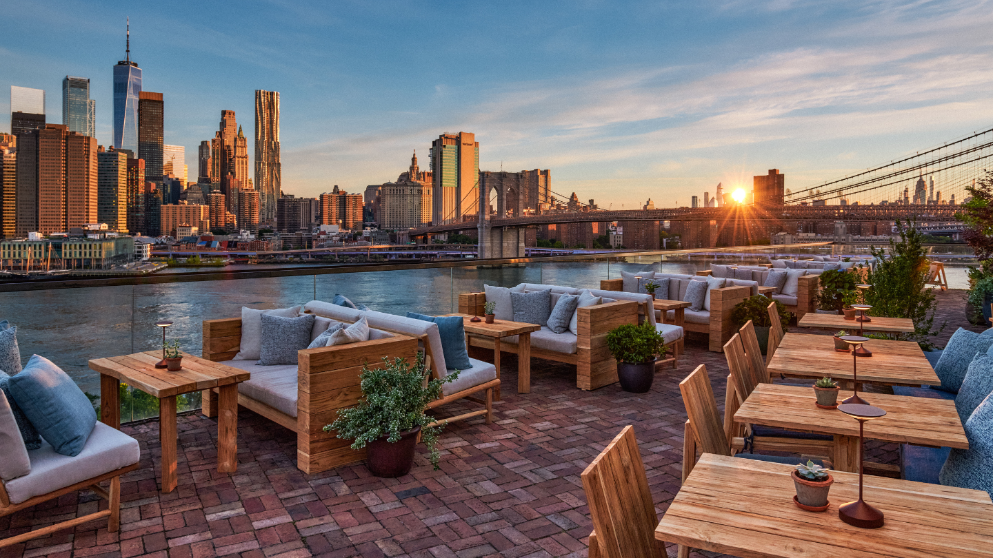 Harriet's Rooftop New York rooftop bar interior