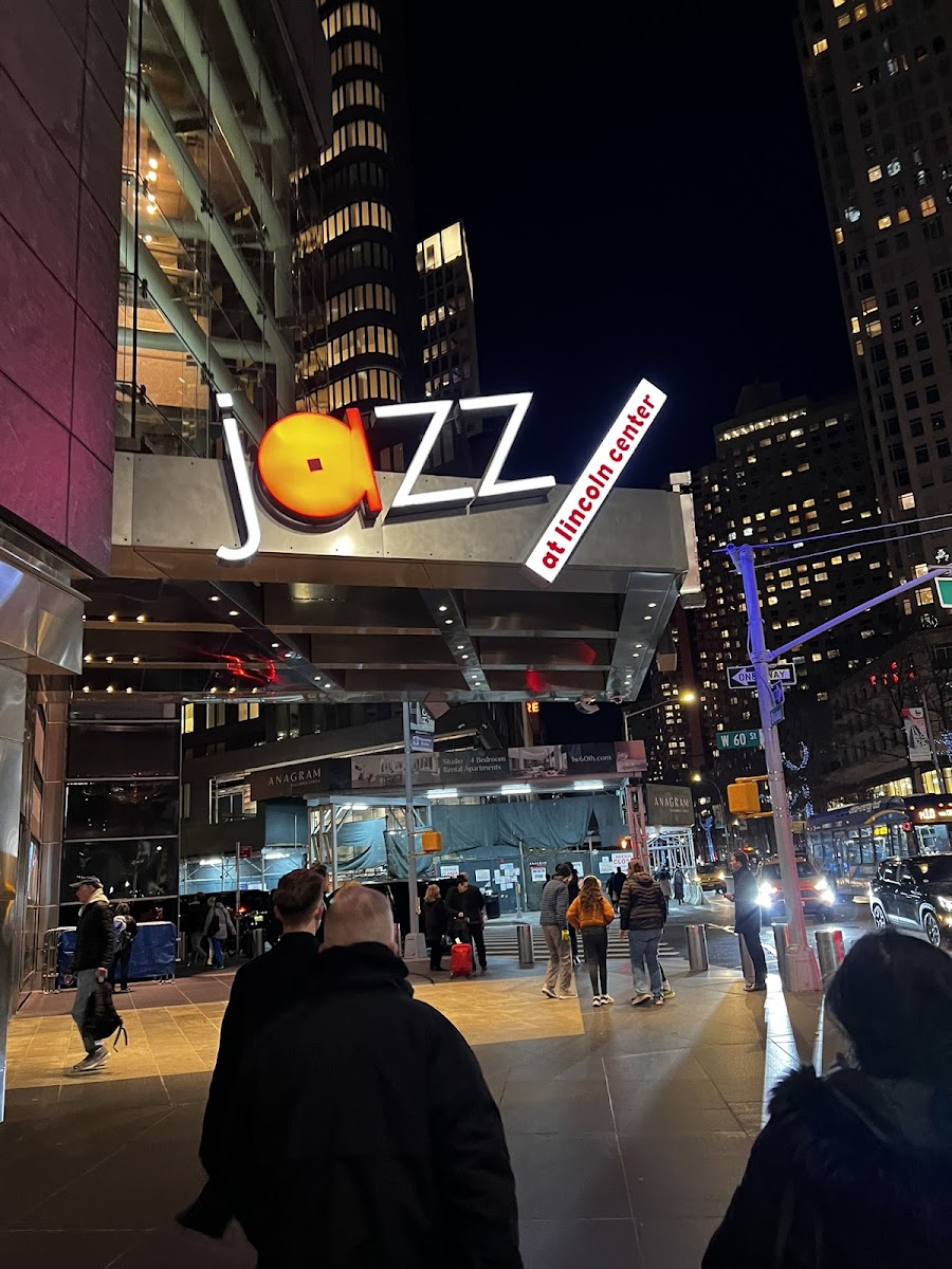 Dizzy's Club stage and bar at Jazz at Lincoln Center, Columbus Circle New York