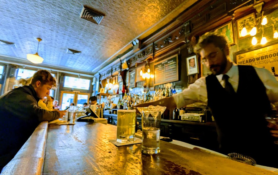 P.J. Clarke's historic saloon bar and red-brick facade, Third Avenue Midtown New York
