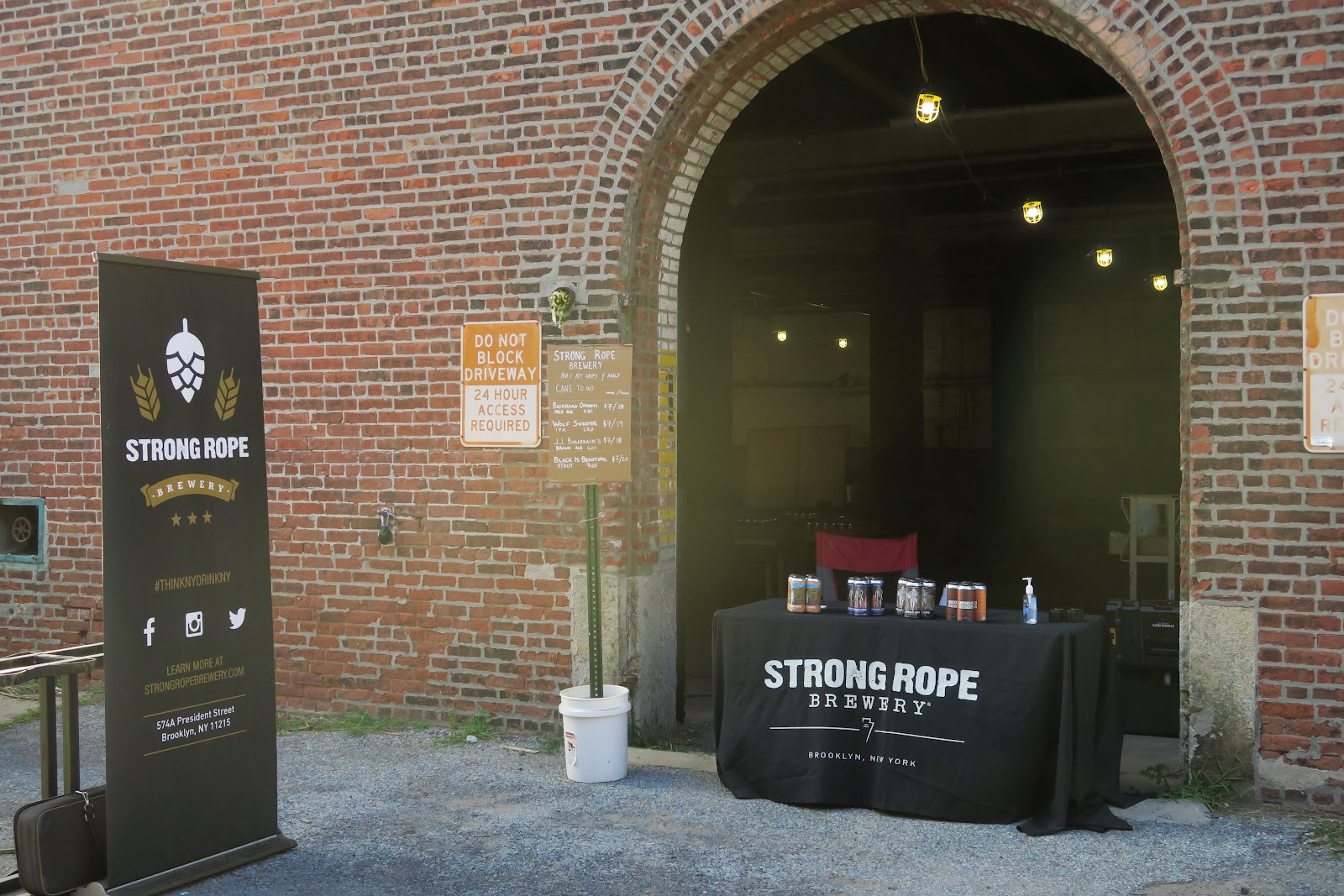 Strong Rope Brewery Red Hook waterfront brewery taproom with harbor views