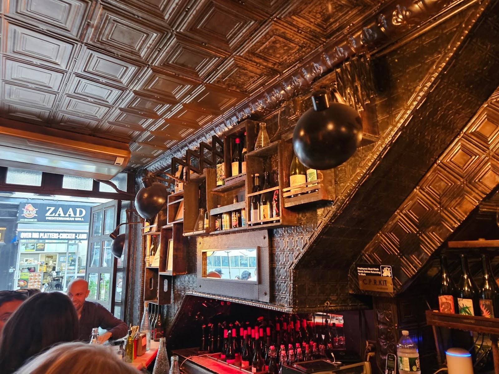 The Ten Bells bar counter