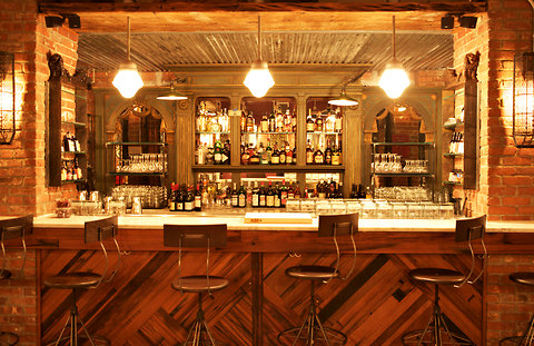 The Tippler brick-lined cellar cocktail bar beneath Chelsea Market