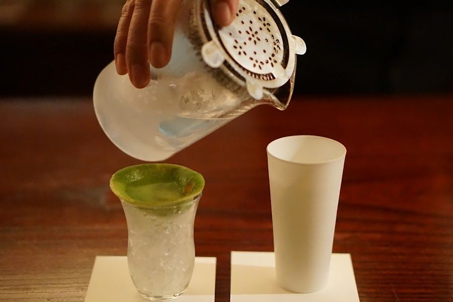 Bar Pivot cocktail at the bar
