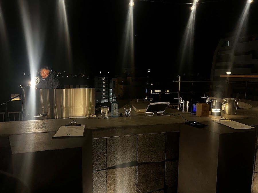 Asahi Beer Garden Rooftop Chuo-ku atmosphere