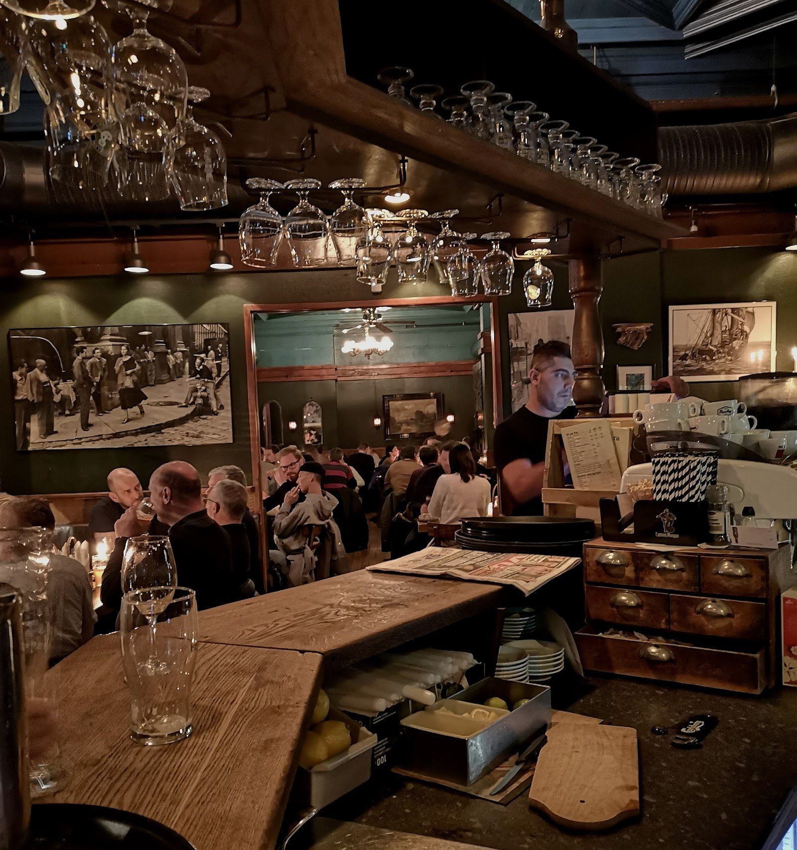 Cafe Sara Oslo bar interior
