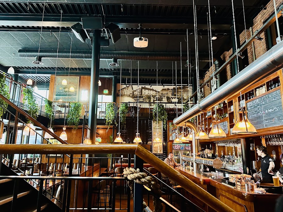 Nydalen Bryggeri brewery taproom, north Oslo bar detail