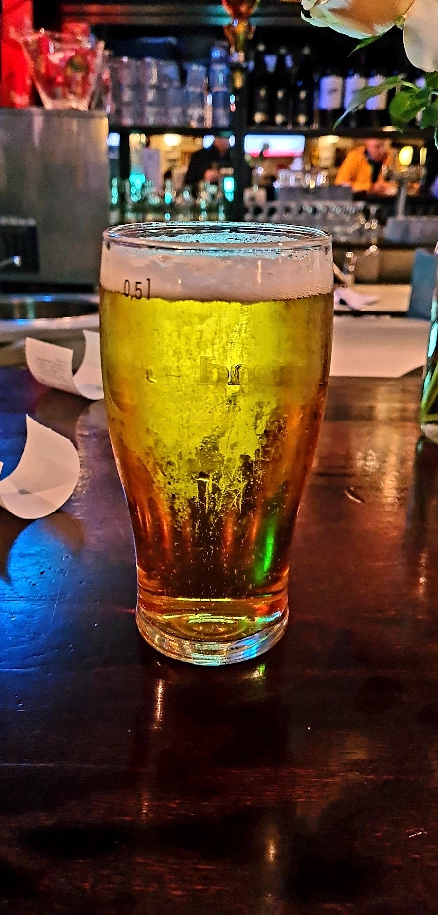 Football on the screens at an Oslo sports pub