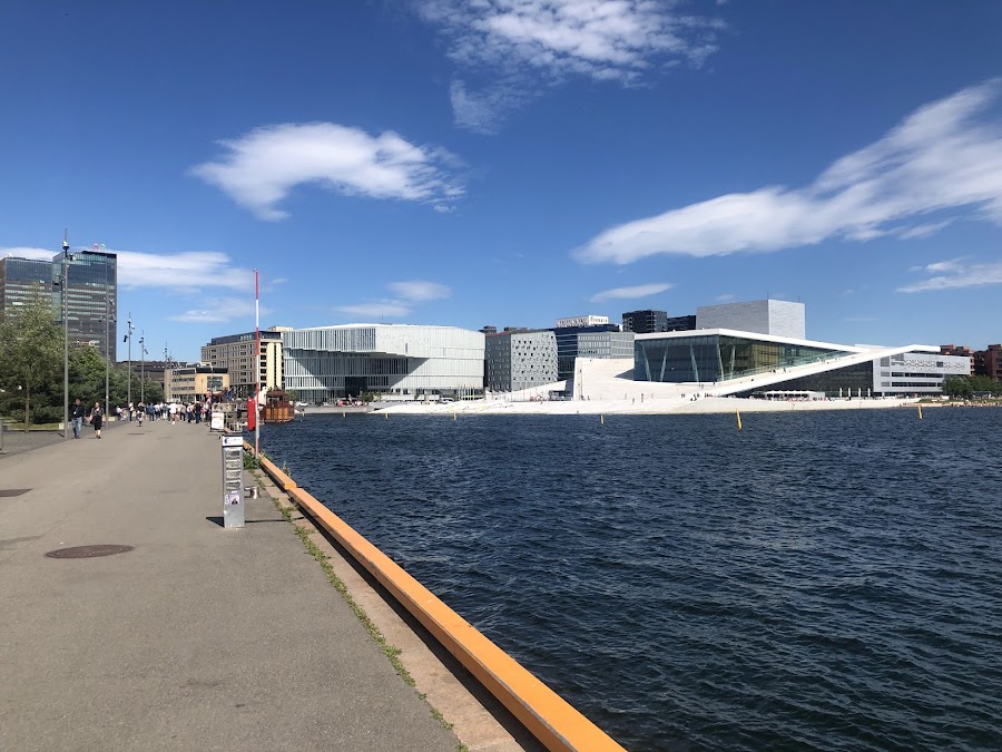 SALT outdoor bar and pyramid structures, Oslo