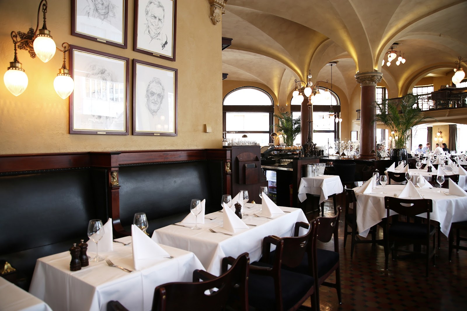 Vienna-style grand café and bar inside Hotel Continental in central Oslo