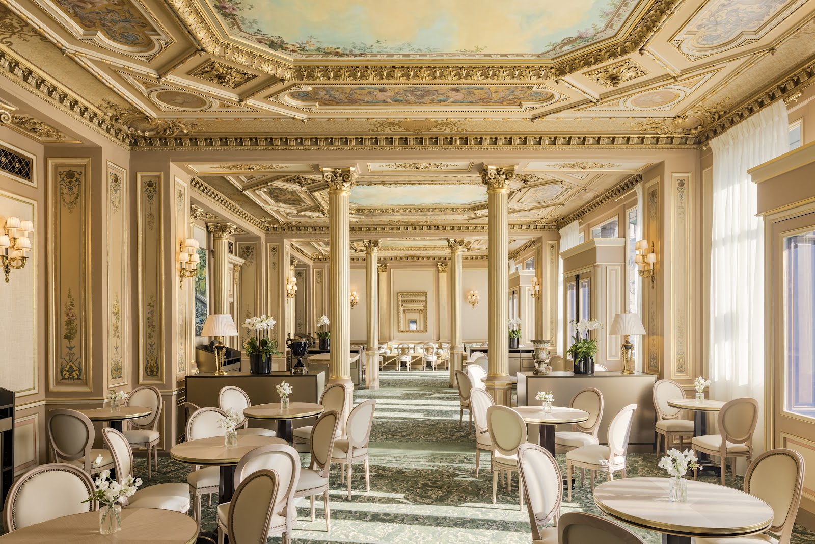 Café de la Paix grand café terrace facing the Opéra Garnier, Paris