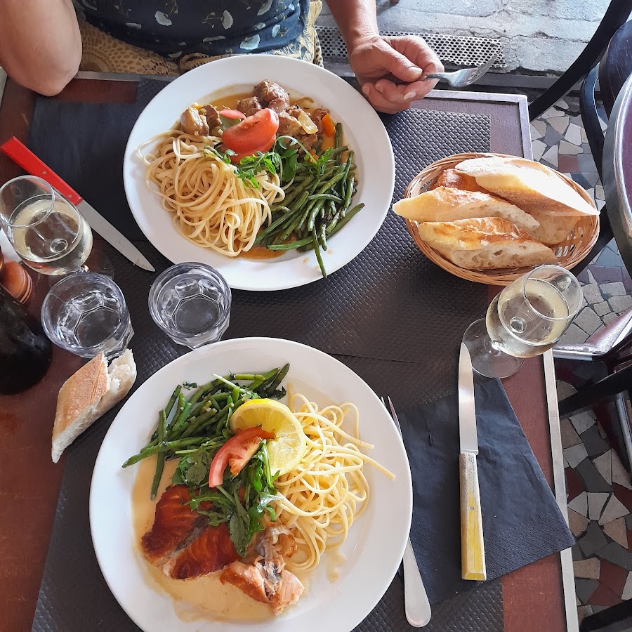 Pavement bistro chairs in Paris