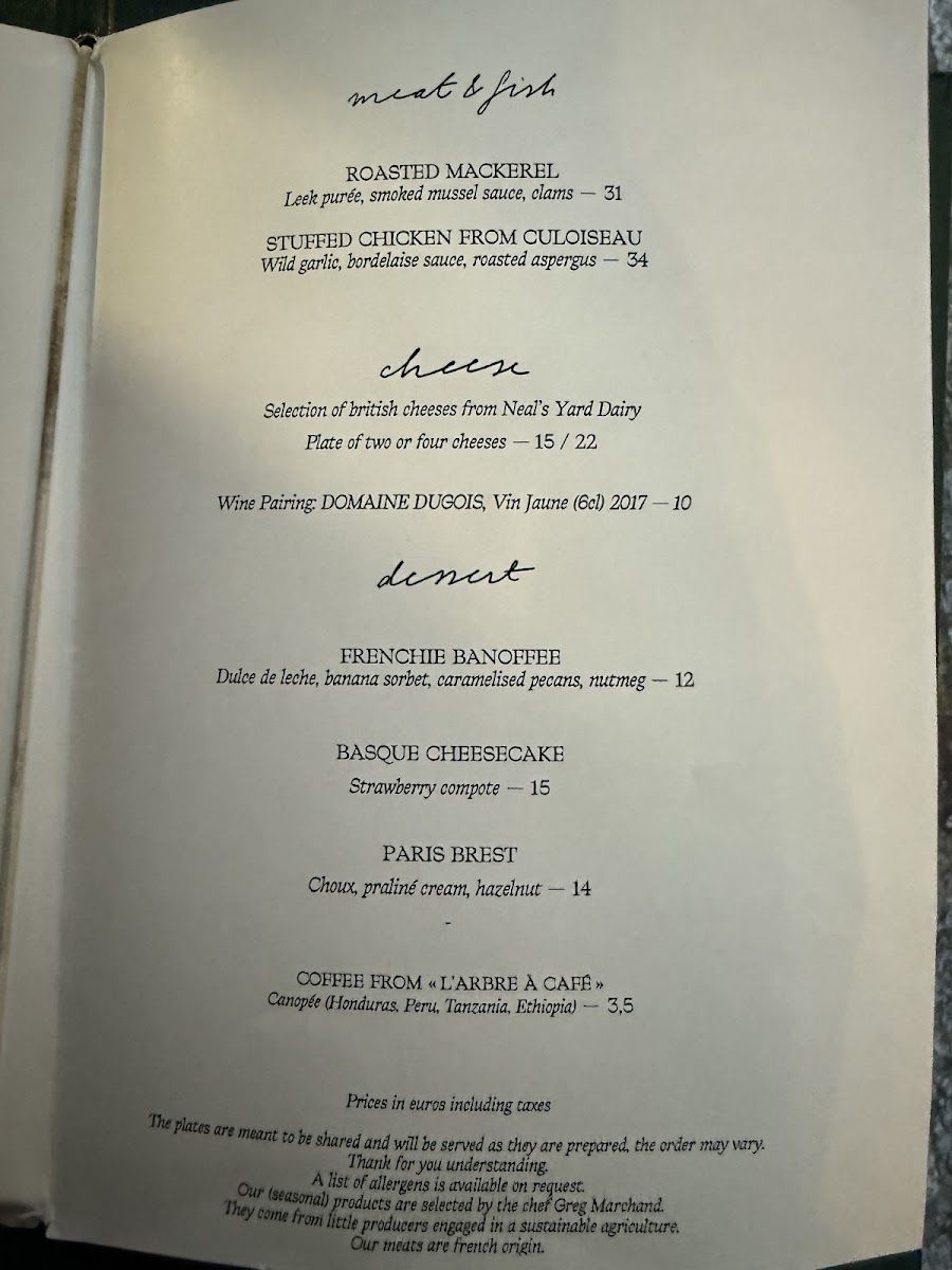 Frenchie Bar a Vins bar service