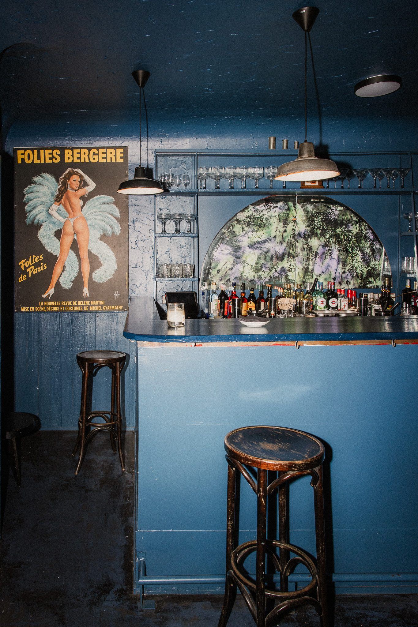 Glass Paris bar interior