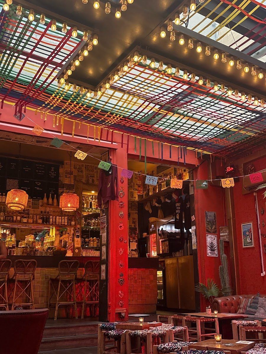La Mezcaleria cocktail at the bar