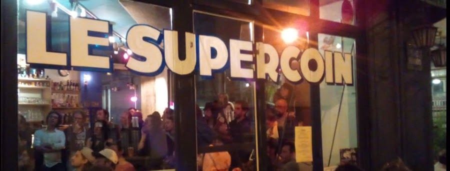 Le Supercoin cocktail at the bar