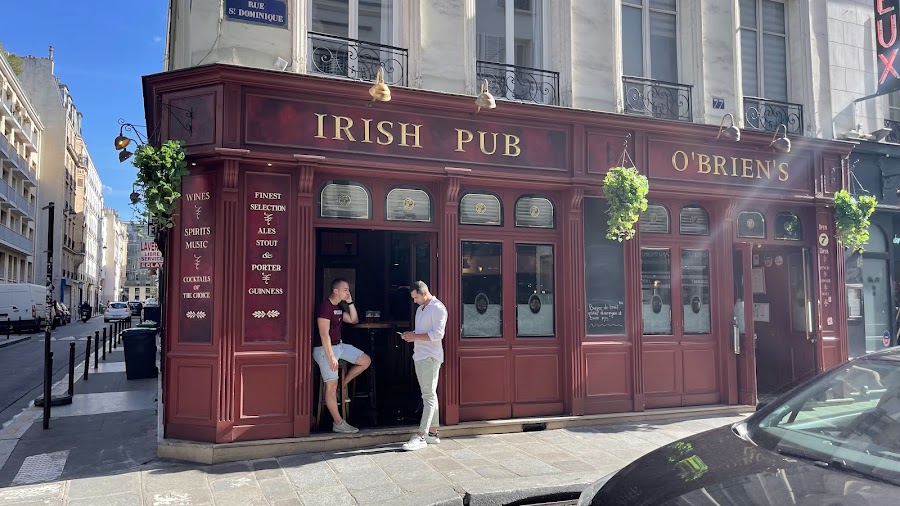 O'Brien's Irish Pub interior near the Eiffel Tower, Paris
