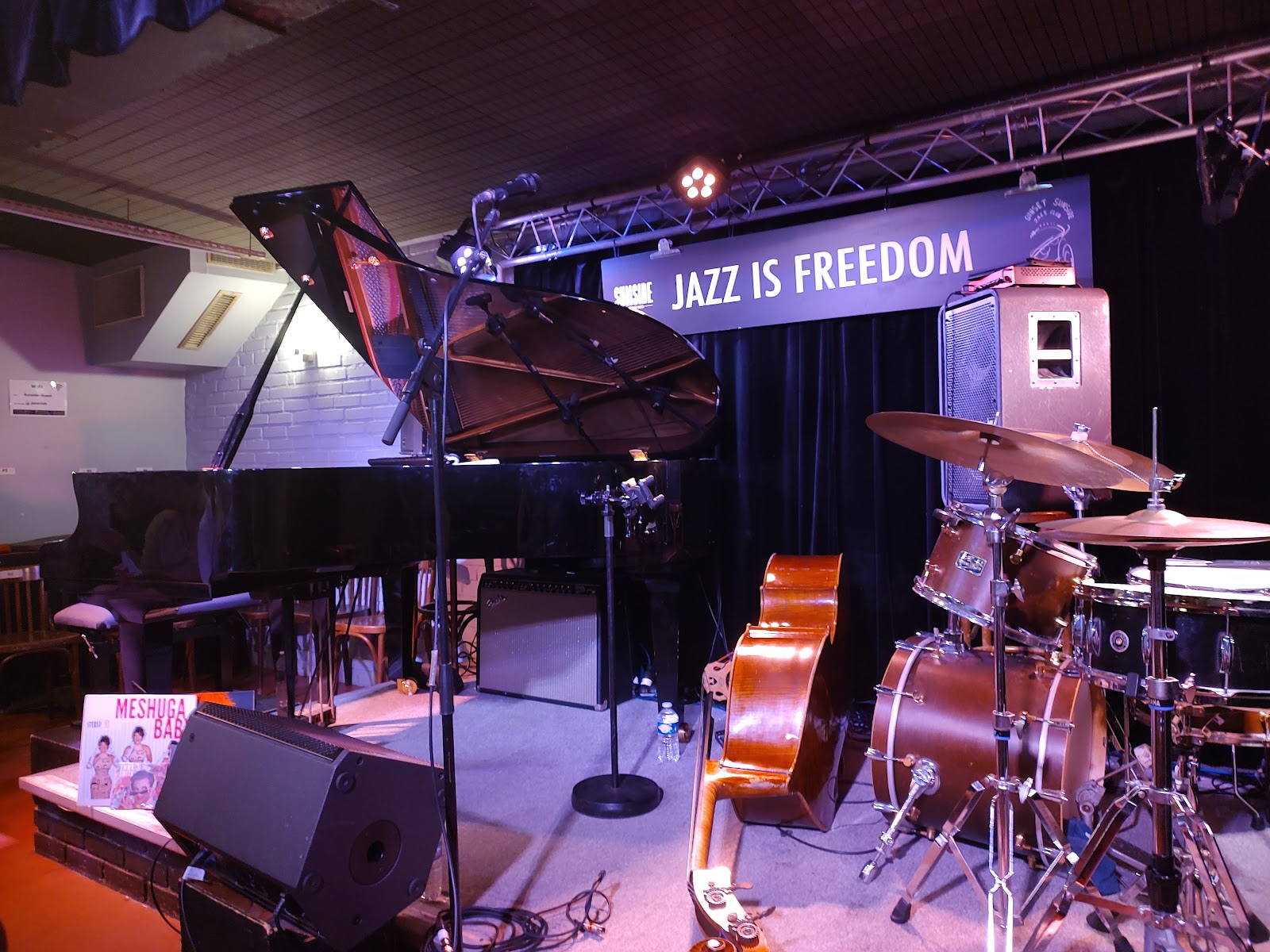 Sunset Sunside jazz club on Rue des Lombards in central Paris