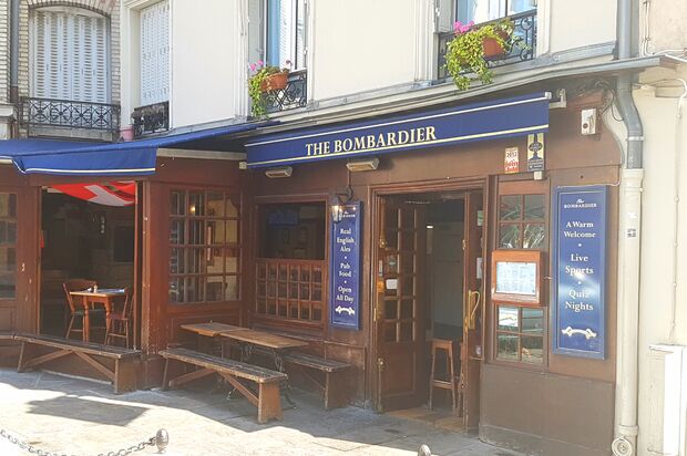 The Bombardier Paris bar interior