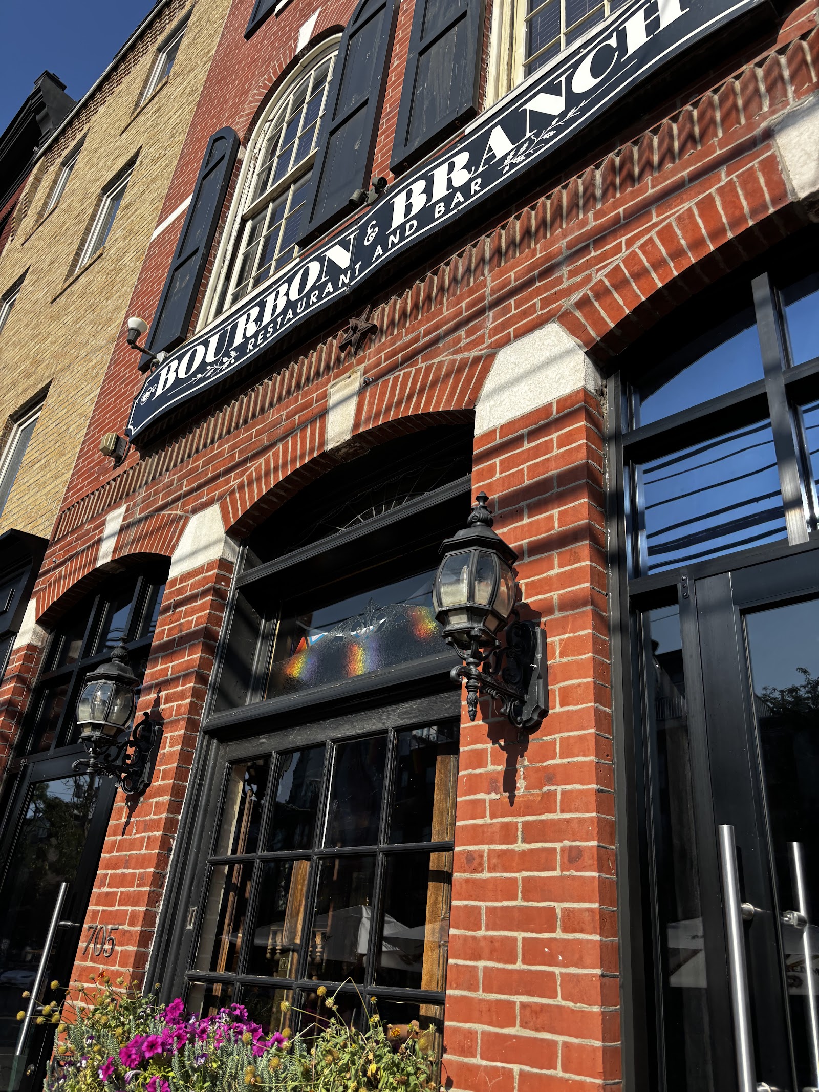 Stage and bar at Bourbon and Branch, Northern Liberties, Philadelphia