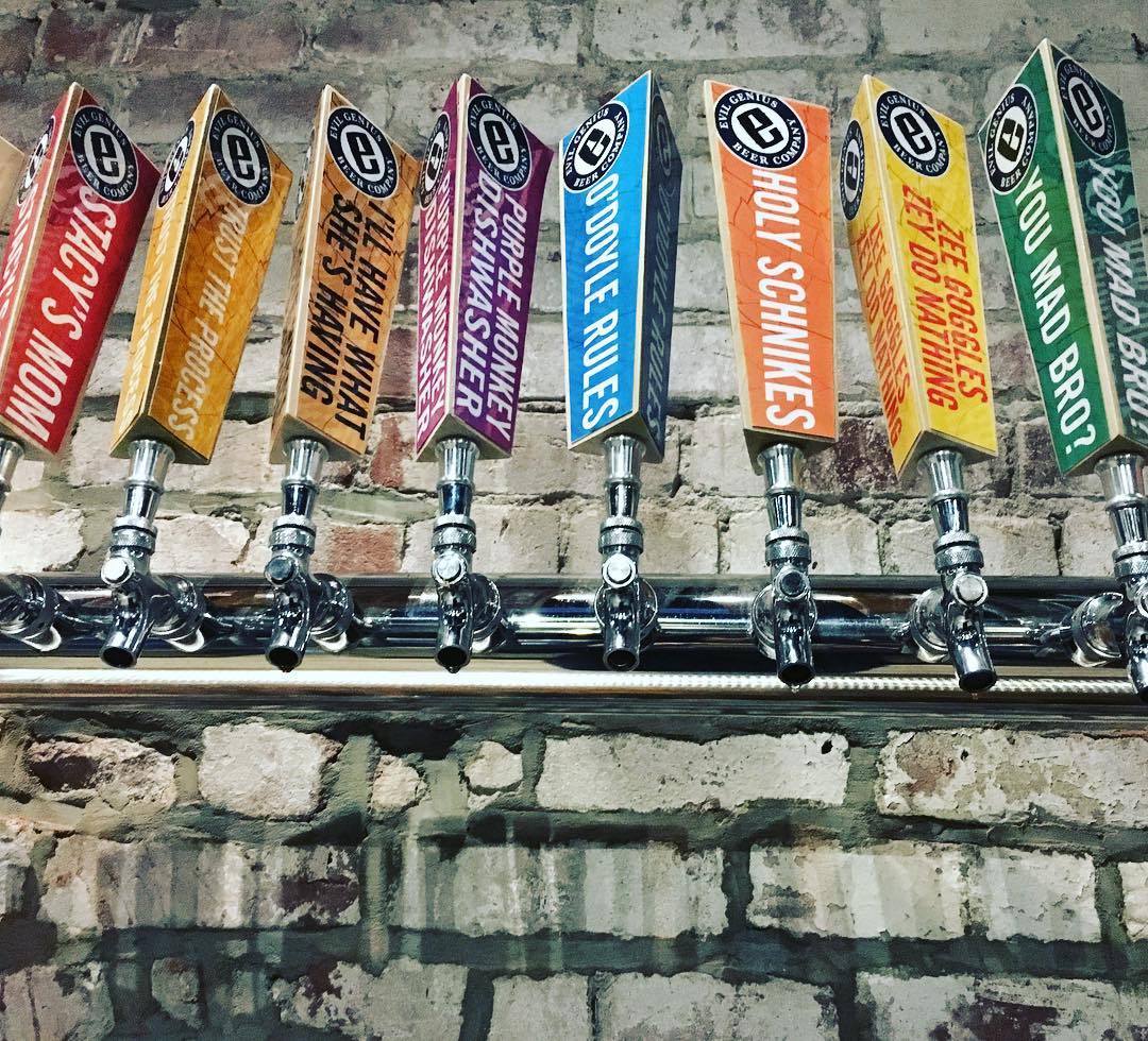 Evil Genius Beer Company Philadelphia bar interior