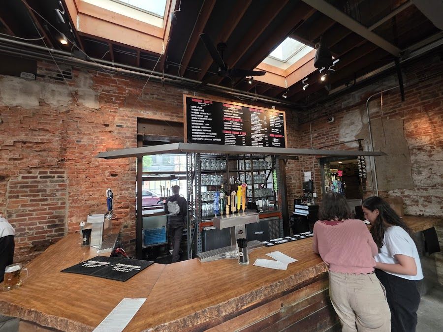 Frankford Hall cocktail at the bar