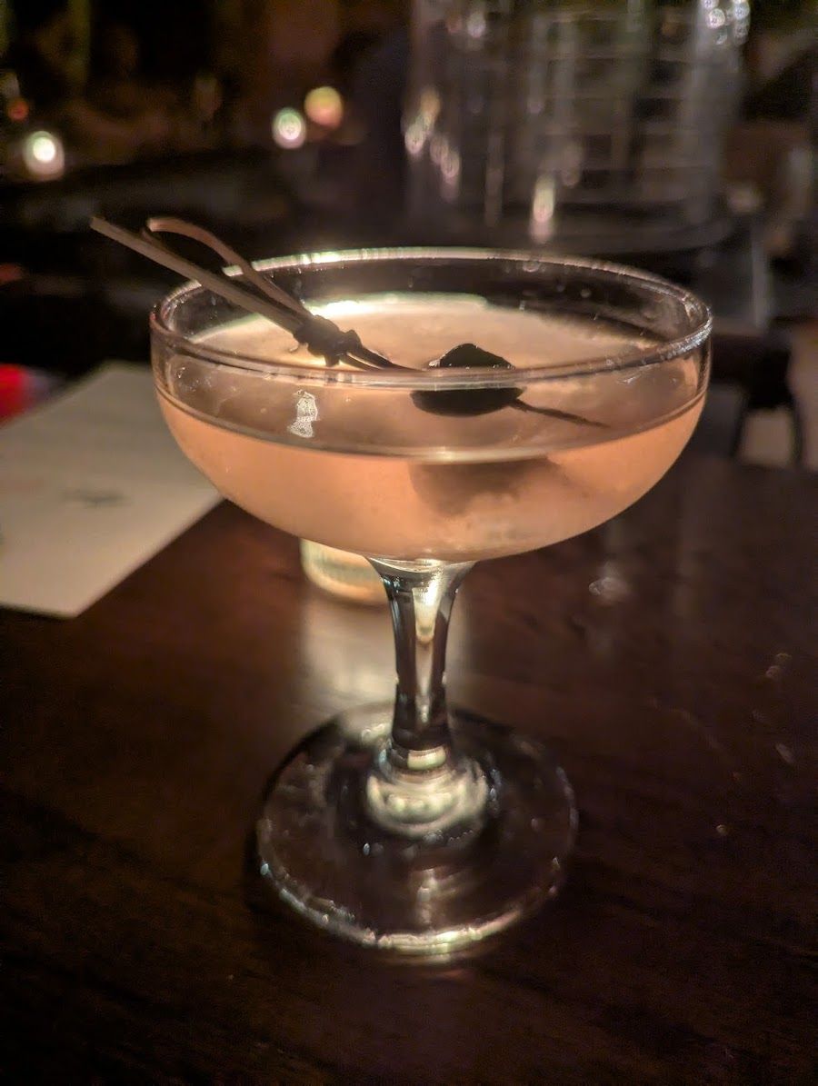 Good King Tavern cocktail at the bar