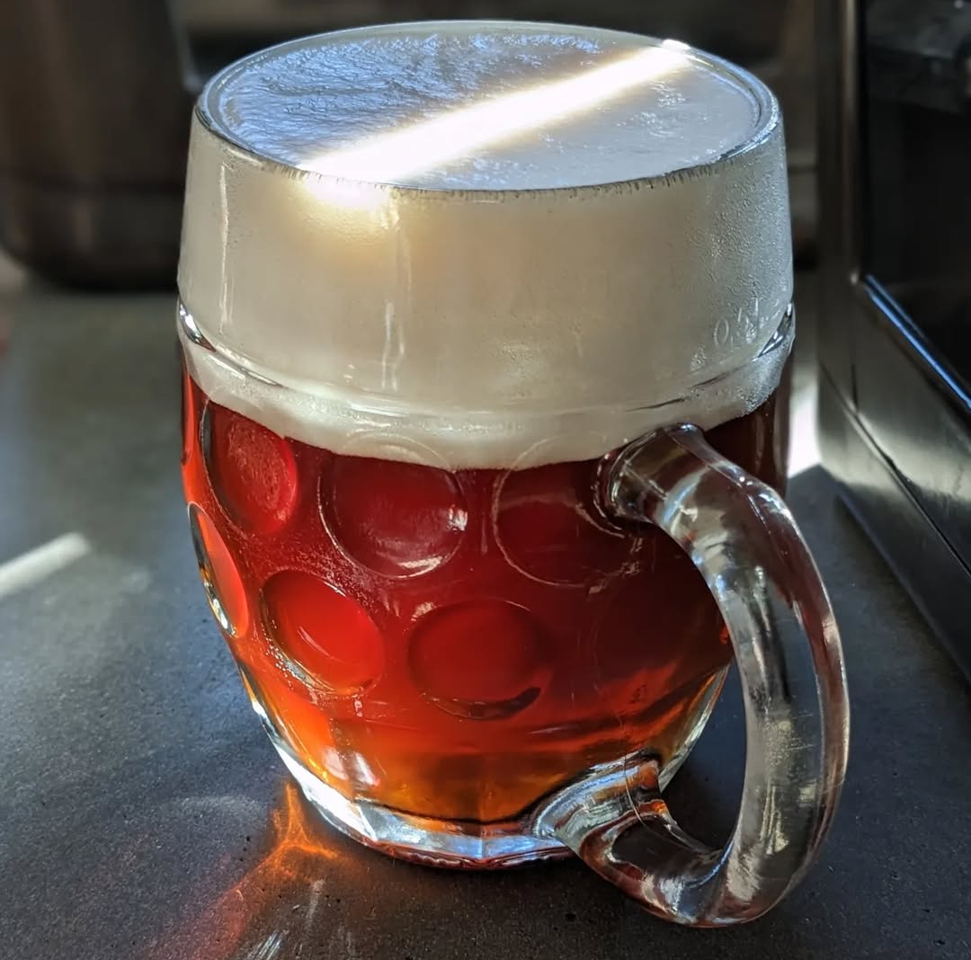 Fresh lager poured at a Philadelphia craft beer taproom