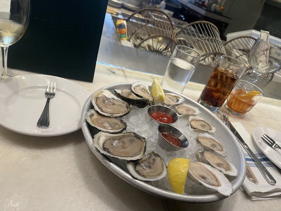 The Oyster House Bar cocktail at the bar