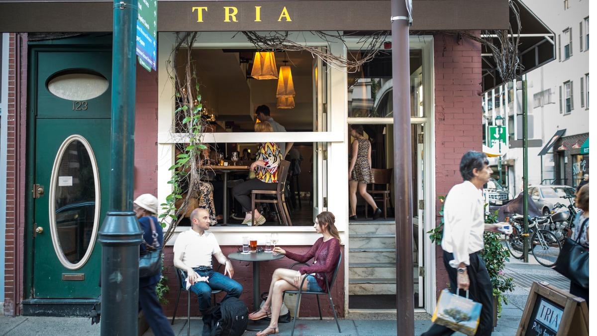 Tria Cafe Philadelphia bar interior