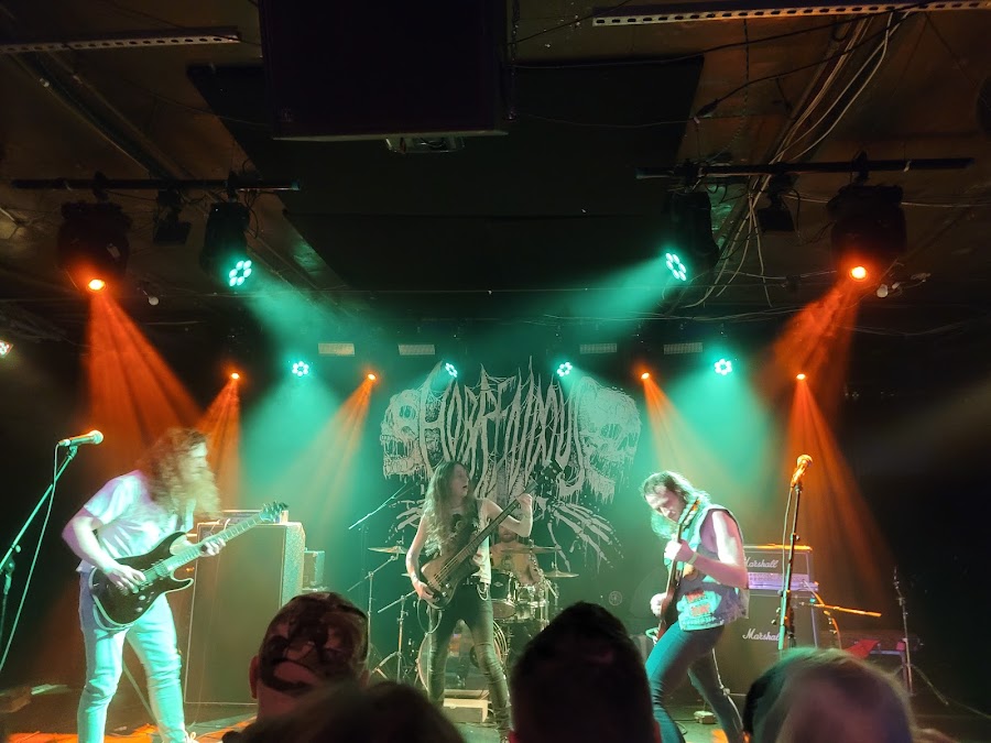 Concert crowd in front of a stage