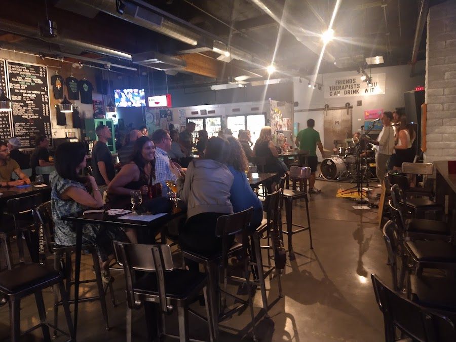 Sun Up Brewing Company cocktail at the bar