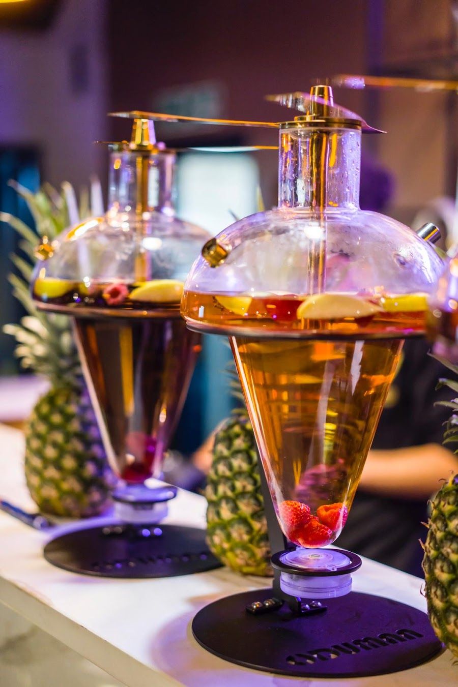 Vu Lounge cocktail at the bar
