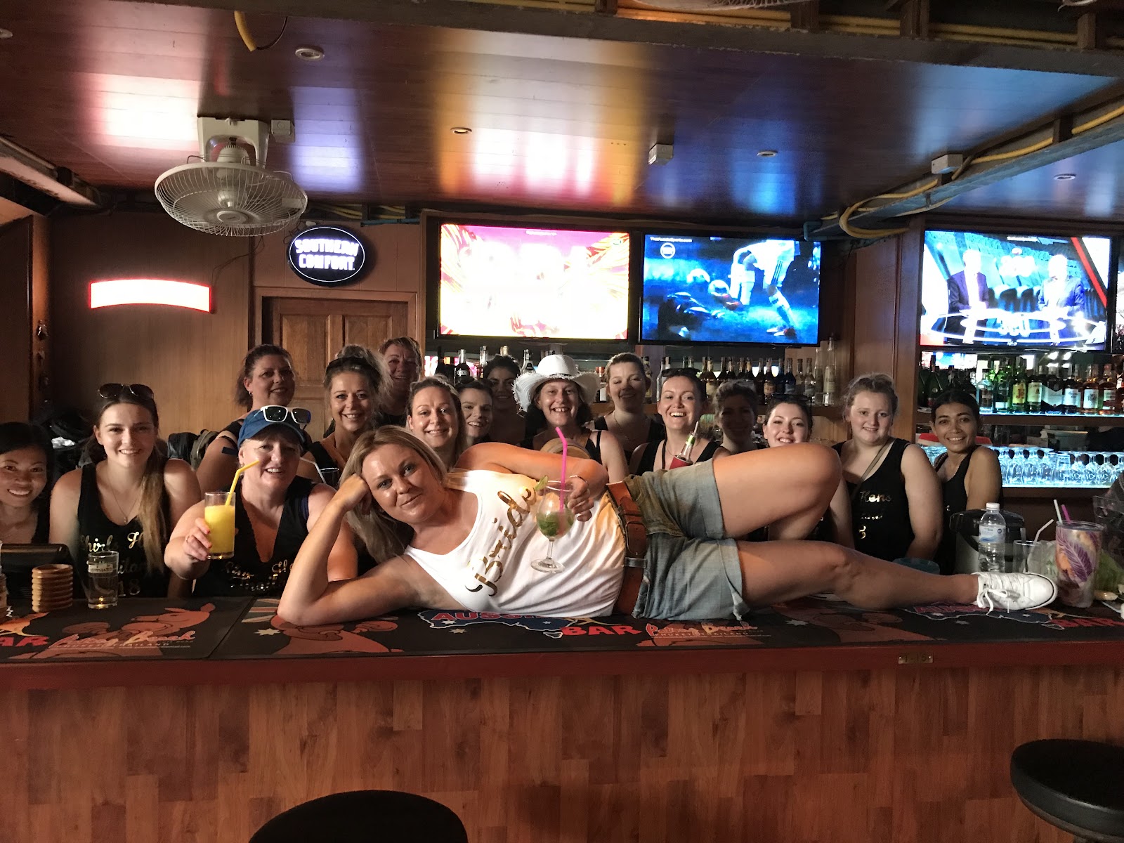 Aussie Bar Patong sports screens over Bangla Road