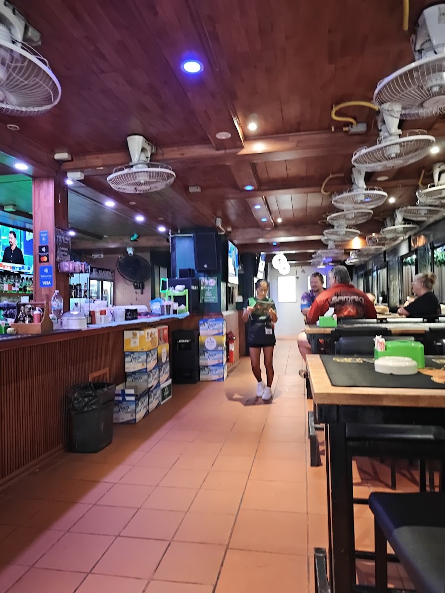 Aussie Bar bottle shelf