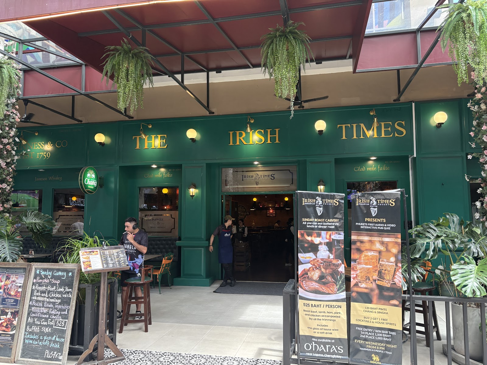 Irish Times Pub evening bar room