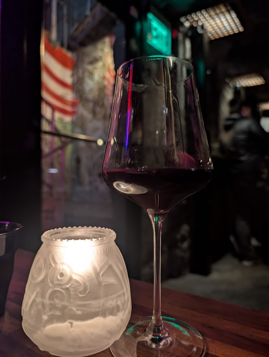 Rotating wines by the glass at a Portland wine bar