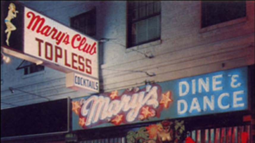 Mary's Club historic bar interior, downtown Portland