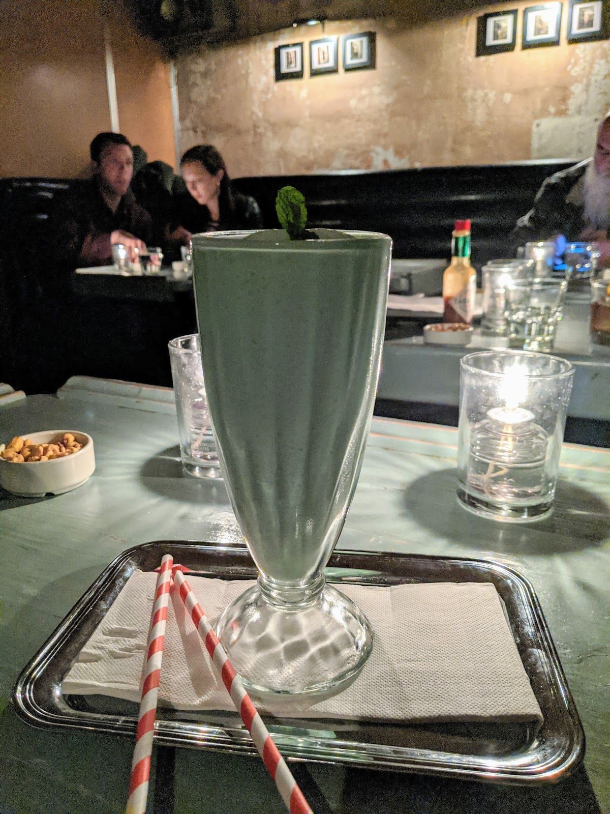 Evening atmosphere at Pepe Le Moko cocktail bar, Portland