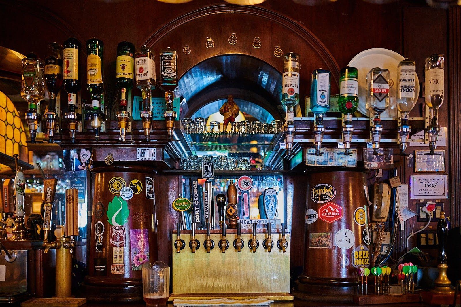 The Horse Brass Pub Portland bar interior