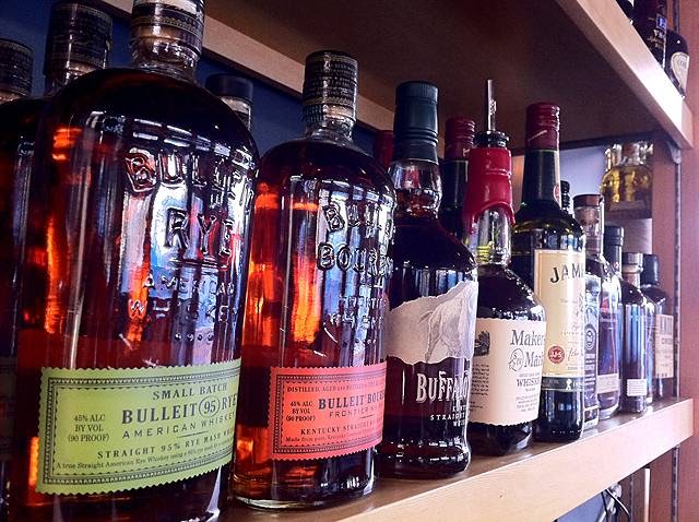 The Old Gold neighborhood whiskey bar on North Killingsworth Street, Portland interior