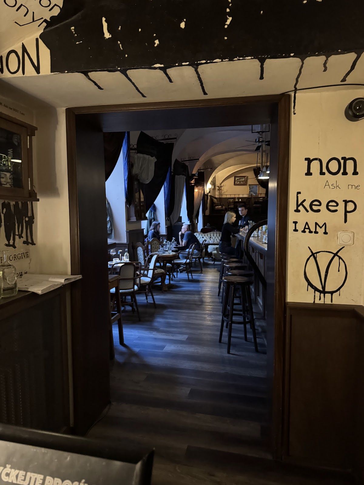 Night atmosphere at Anonymous Bar Prague