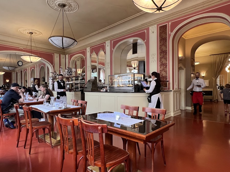 Cafe Imperial Art Deco tiled interior in central Prague interior