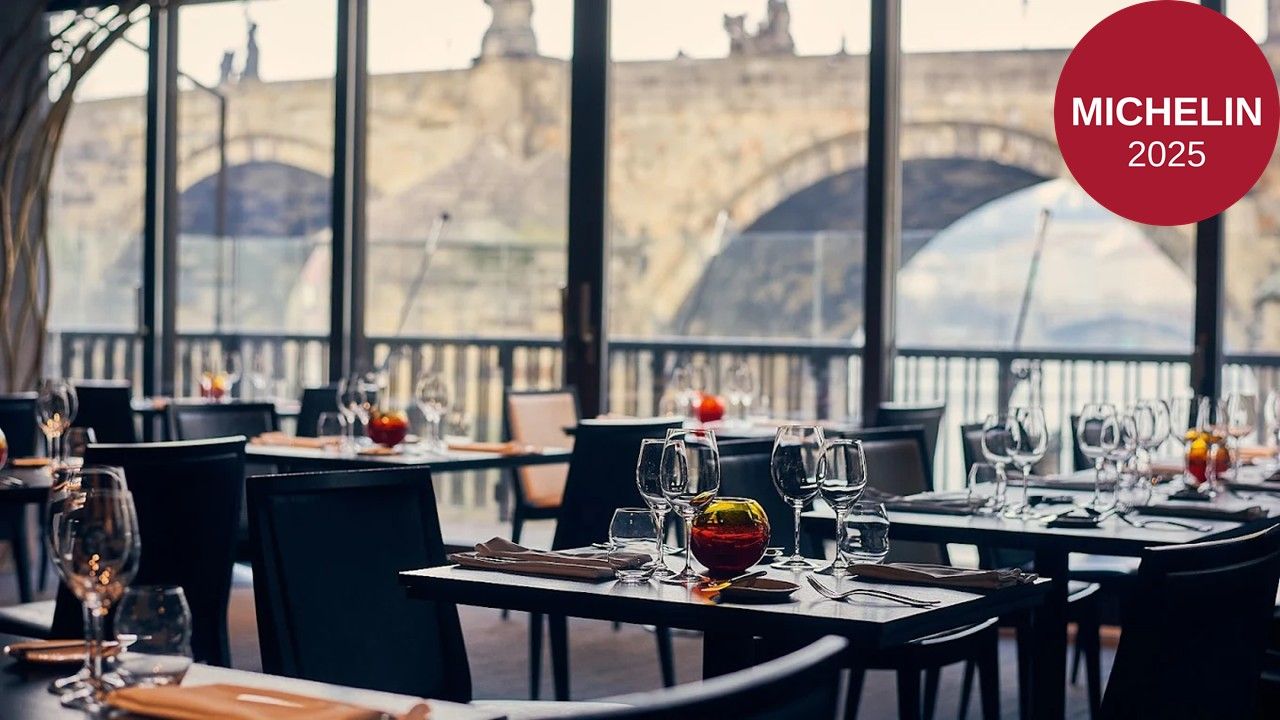 Mlynec Rooftop Prague bar interior