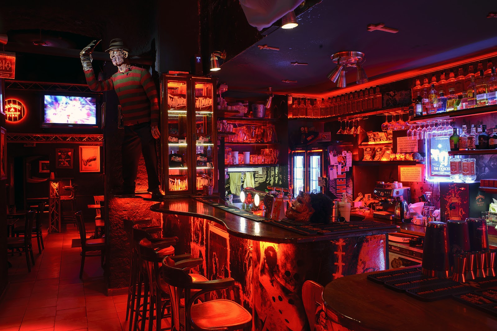 Nightmare horror-themed cocktail bar on Ujezd in Prague Mala Strana