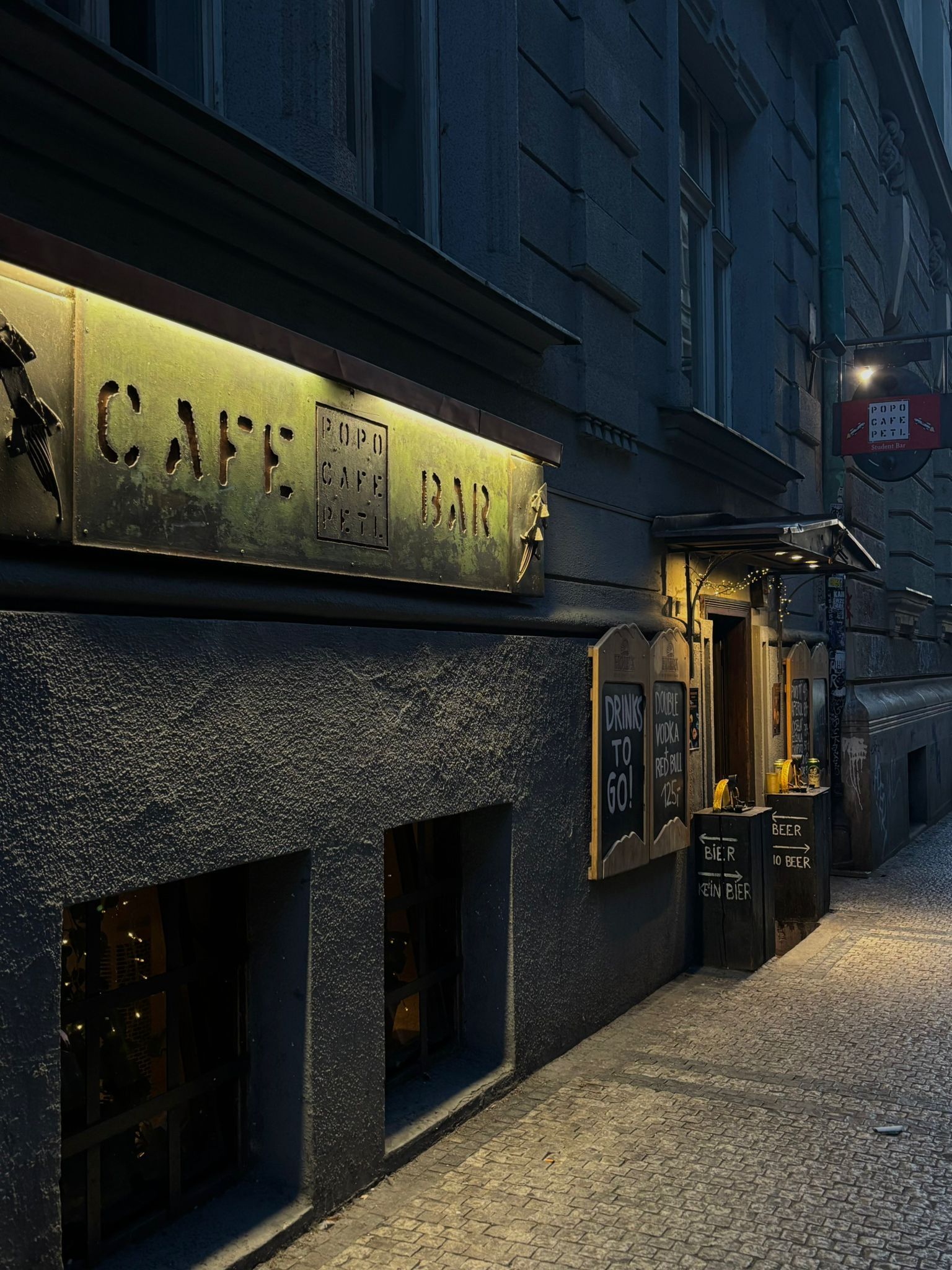 Popo Cafe Petl Prague bar interior