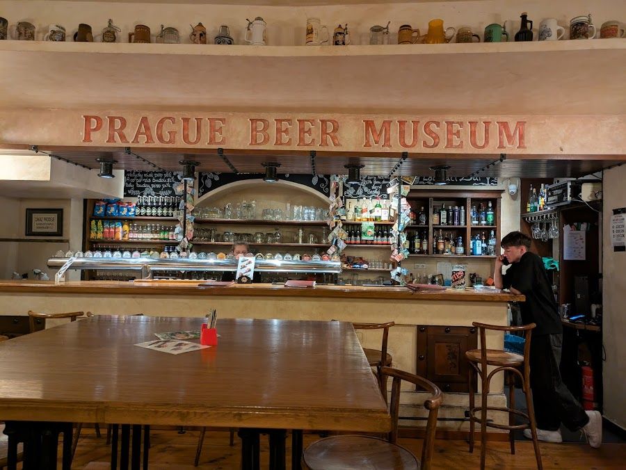 Prague Beer Museum cocktail at the bar