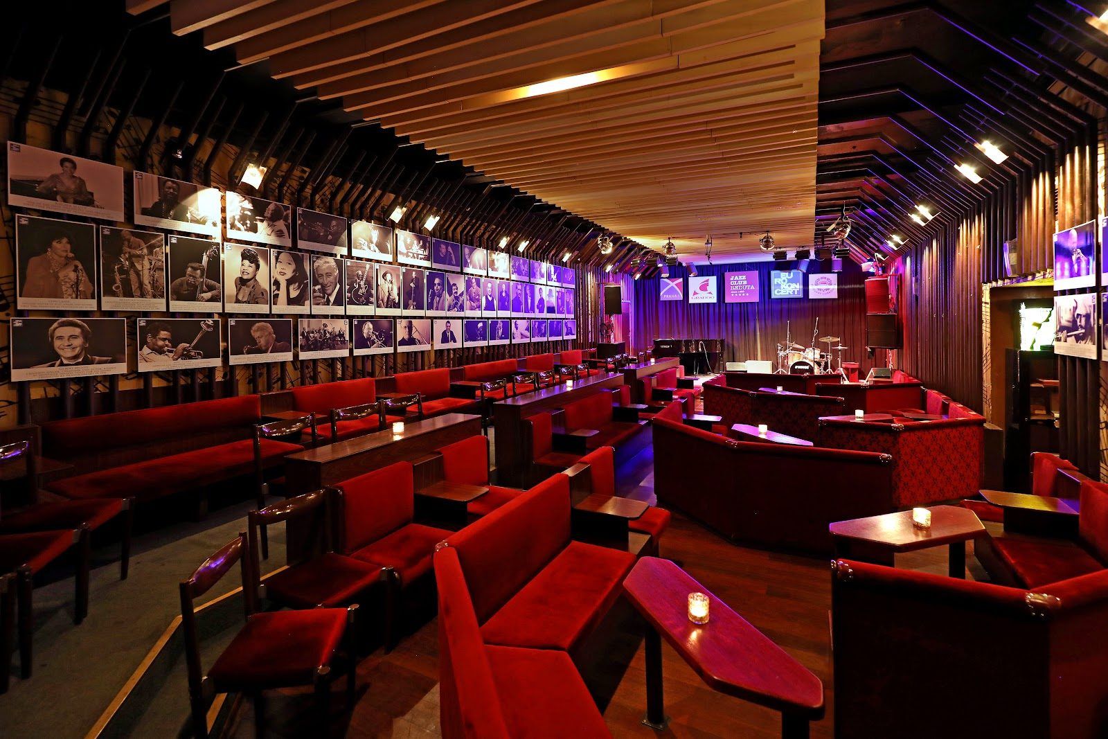 Reduta Jazz Club Prague bar interior
